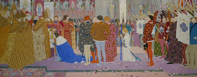 De Kroning in Reims van de Dauphin, uit de Jeanne d